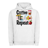 Pigment Lunar Rock coffee teach repeat Urban Hoodie - BarkalooDesign