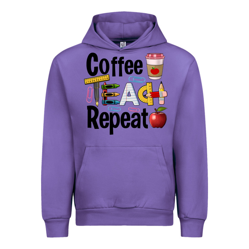 Coffee Teach Repeat Urban Hoodie by BarkalooDesign | Teevron