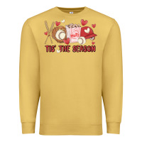 Antique Gold tis the season baseball Premium Sweatshirt - MaliasSmallBusiness