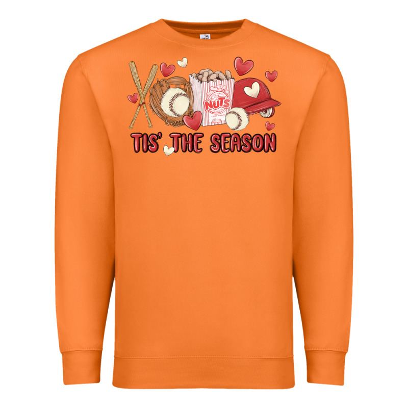 Tis The Season Baseball Premium Sweatshirt by MaliasSmallBusiness | Teevron