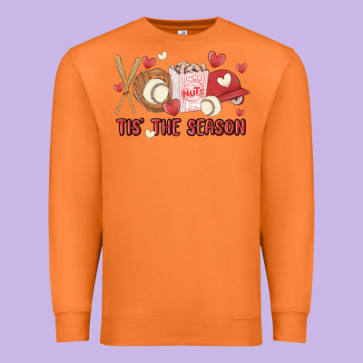 Tis The Season Baseball Premium Sweatshirt Designed By Maliassmallbusiness