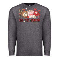 Charcoal Heather tis the season baseball Premium Sweatshirt - MaliasSmallBusiness