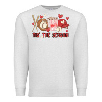Oatmeal Heather tis the season baseball Premium Sweatshirt - MaliasSmallBusiness
