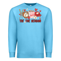 Ocean Blue tis the season baseball Premium Sweatshirt - MaliasSmallBusiness