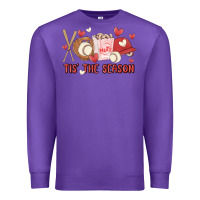 Purple tis the season baseball Premium Sweatshirt - MaliasSmallBusiness