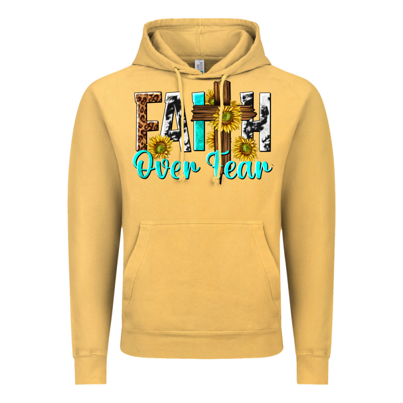Faith Over Fear Vintage Hoodie by texasbilliewilder | Teevron