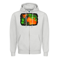 Dove Grey halloween mystic symbol background Zipper Hoodie - BundleAndBundleShop