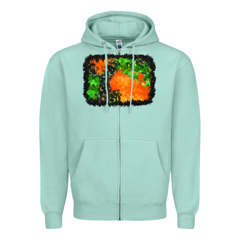 Halloween Mystic Symbol Background Zipper Hoodie by BundleAndBundleShop | Teevron