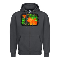 Smoke halloween mystic symbol background Zipper Hoodie - BundleAndBundleShop