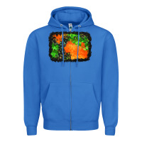 True Royal halloween mystic symbol background Zipper Hoodie - BundleAndBundleShop