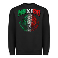 Black mexico coat of arms Heavyweight Sweatshirt - Zillion Design Studio