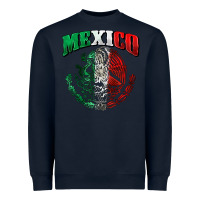 Navy mexico coat of arms Heavyweight Sweatshirt - Zillion Design Studio