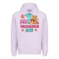 Lilac my first valentines day Premium Hoodie - AdoDesignShop