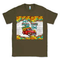 Army Green just a small town girl with car Classic Tee - HRA Design Shop