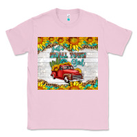 Bubblegum Pink just a small town girl with car Classic Tee - HRA Design Shop