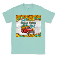 Seafoam just a small town girl with car Classic Tee - HRA Design Shop
