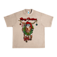 French Oak merry christmas longhorn cow Urban Heavy Tee - RanaPortraitStore