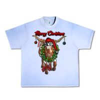 Grape Ice merry christmas longhorn cow Urban Heavy Tee - RanaPortraitStore