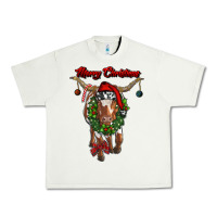 Pistachio merry christmas longhorn cow Urban Heavy Tee - RanaPortraitStore