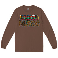 Chestnut school nurse Long Sleeve Tee - CowhideDigitalArt