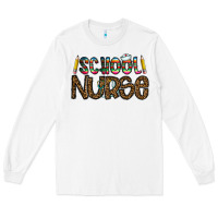 White school nurse Long Sleeve Tee - CowhideDigitalArt