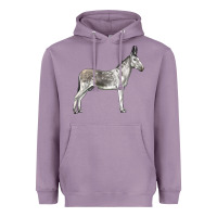 Lavender Andalusian Donkey Heavyweight Hoodie - LillyAllenDesigns