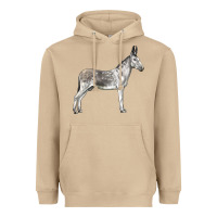 Mushroom Andalusian Donkey Heavyweight Hoodie - LillyAllenDesigns