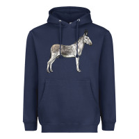 Navy Andalusian Donkey Heavyweight Hoodie - LillyAllenDesigns