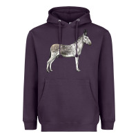 Plum Andalusian Donkey Heavyweight Hoodie - LillyAllenDesigns