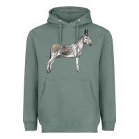 Sage Andalusian Donkey Heavyweight Hoodie - LillyAllenDesigns