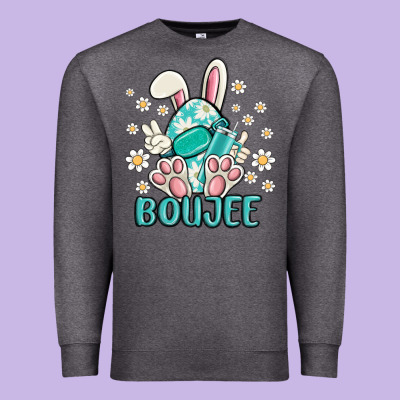 Boujee  Easter  Egg Premium Sweatshirt Designed By Maliassmallbusiness