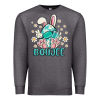 Charcoal Heather boujee  easter  egg Premium Sweatshirt - MaliasSmallBusiness