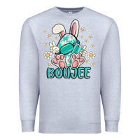 Heather Grey boujee  easter  egg Premium Sweatshirt - MaliasSmallBusiness