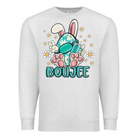 Oatmeal Heather boujee  easter  egg Premium Sweatshirt - MaliasSmallBusiness