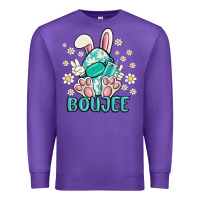 Purple boujee  easter  egg Premium Sweatshirt - MaliasSmallBusiness