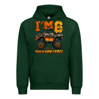 Forest Green i'm six this is how i roll monster truck birthday Urban Hoodie - Jasminsmagicworld