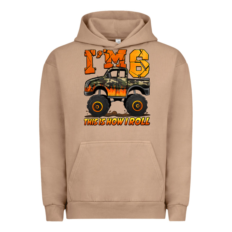 I'm Six This Is How I Roll Monster Truck Birthday Urban Hoodie by Jasminsmagicworld | Teevron