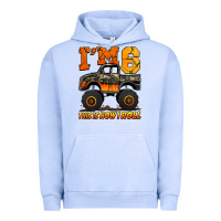 Pigment Grape Ice i'm six this is how i roll monster truck birthday Urban Hoodie - Jasminsmagicworld