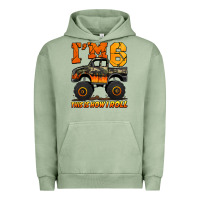 Pigment Oil Green i'm six this is how i roll monster truck birthday Urban Hoodie - Jasminsmagicworld