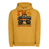 Pigment Peanut Butter i'm six this is how i roll monster truck birthday Urban Hoodie - Jasminsmagicworld