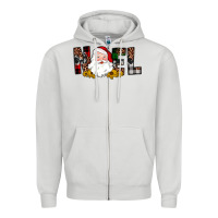 Dove Grey santa noel Zipper Hoodie - JahusDesignShop