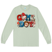 Matcha game day baseball Long Sleeve Tee - AdoDesignShop