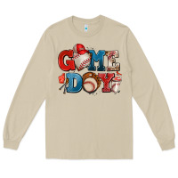 Mushroom game day baseball Long Sleeve Tee - AdoDesignShop