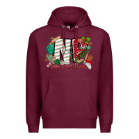 Burgundy NP Nurse Practitioner Christmas Premium Hoodie - MaliasSmallBusiness