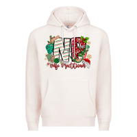 Pale Pink NP Nurse Practitioner Christmas Premium Hoodie - MaliasSmallBusiness