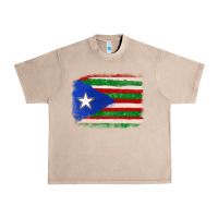 French Oak Mexico and Puerto Rico Flag Urban Heavy Tee - texasbilliewilder