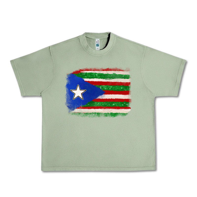 Mexico And Puerto Rico Flag Urban Heavy Tee by texasbilliewilder | Teevron