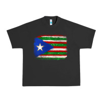Pigment Black Mexico and Puerto Rico Flag Urban Heavy Tee - texasbilliewilder