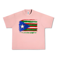 Salmon Mexico and Puerto Rico Flag Urban Heavy Tee - texasbilliewilder