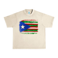 Sandshell Mexico and Puerto Rico Flag Urban Heavy Tee - texasbilliewilder